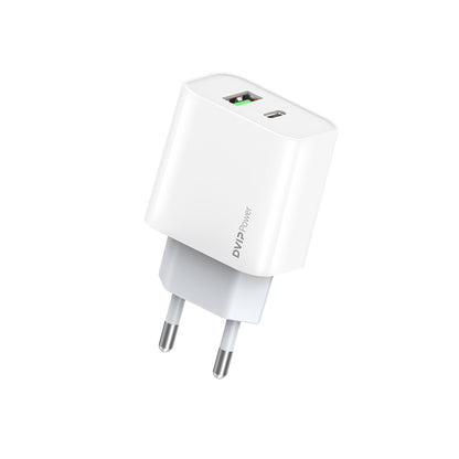 DVIP N30 20W Type-C PD + UsbA Quick Charger Çift Çıkışlı Şarj Aleti Başlığı DVIPN30