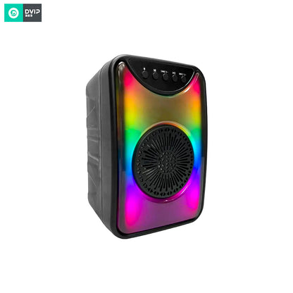 DVIP Q11 Taşınabilir Bluetooth 5.2 Hoparlör FM Radio, USB, TF SD, RGB Light Show Siyah DVIPQ11