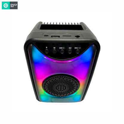 DVIP Q11 Taşınabilir Bluetooth 5.2 Hoparlör FM Radio, USB, TF SD, RGB Light Show Siyah DVIPQ11