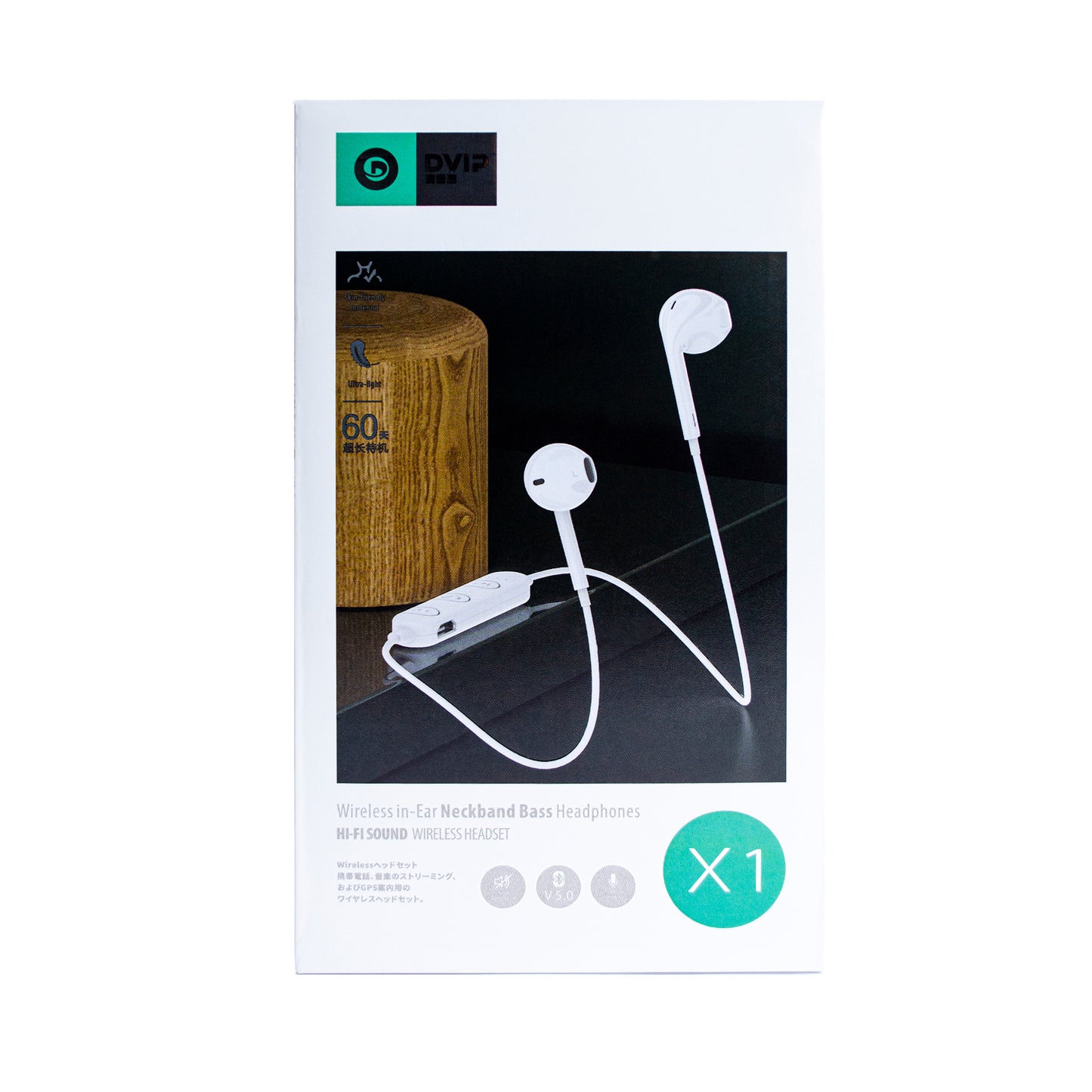 DVIP X1 in Ear Neckband Bass Bluetooth Sports Kulaklık Beyaz DVIPX1