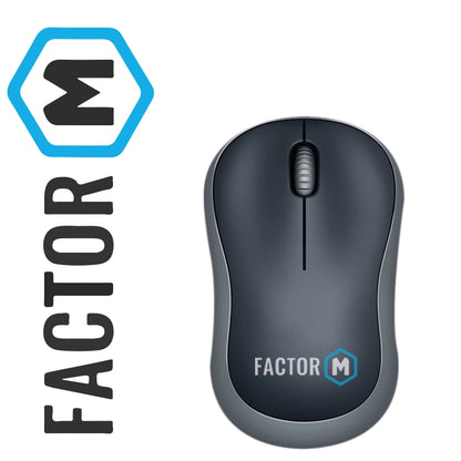 Factor M M1 Süper Sessiz Kompact Kablosuz Mouse Siyah FM-M1KM