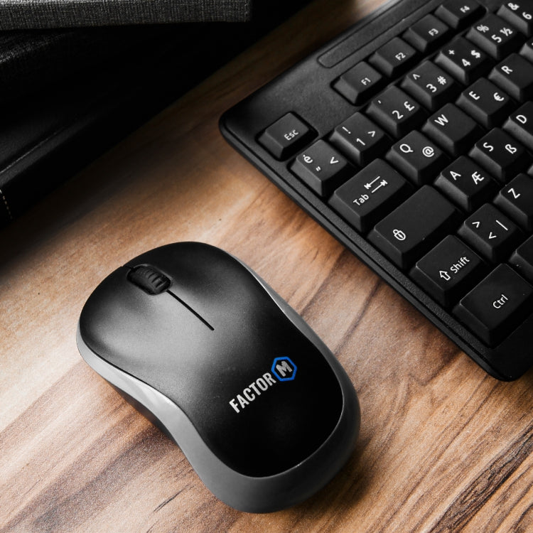 Factor M M1 Süper Sessiz Kompact Kablosuz Mouse Siyah FM-M1KM