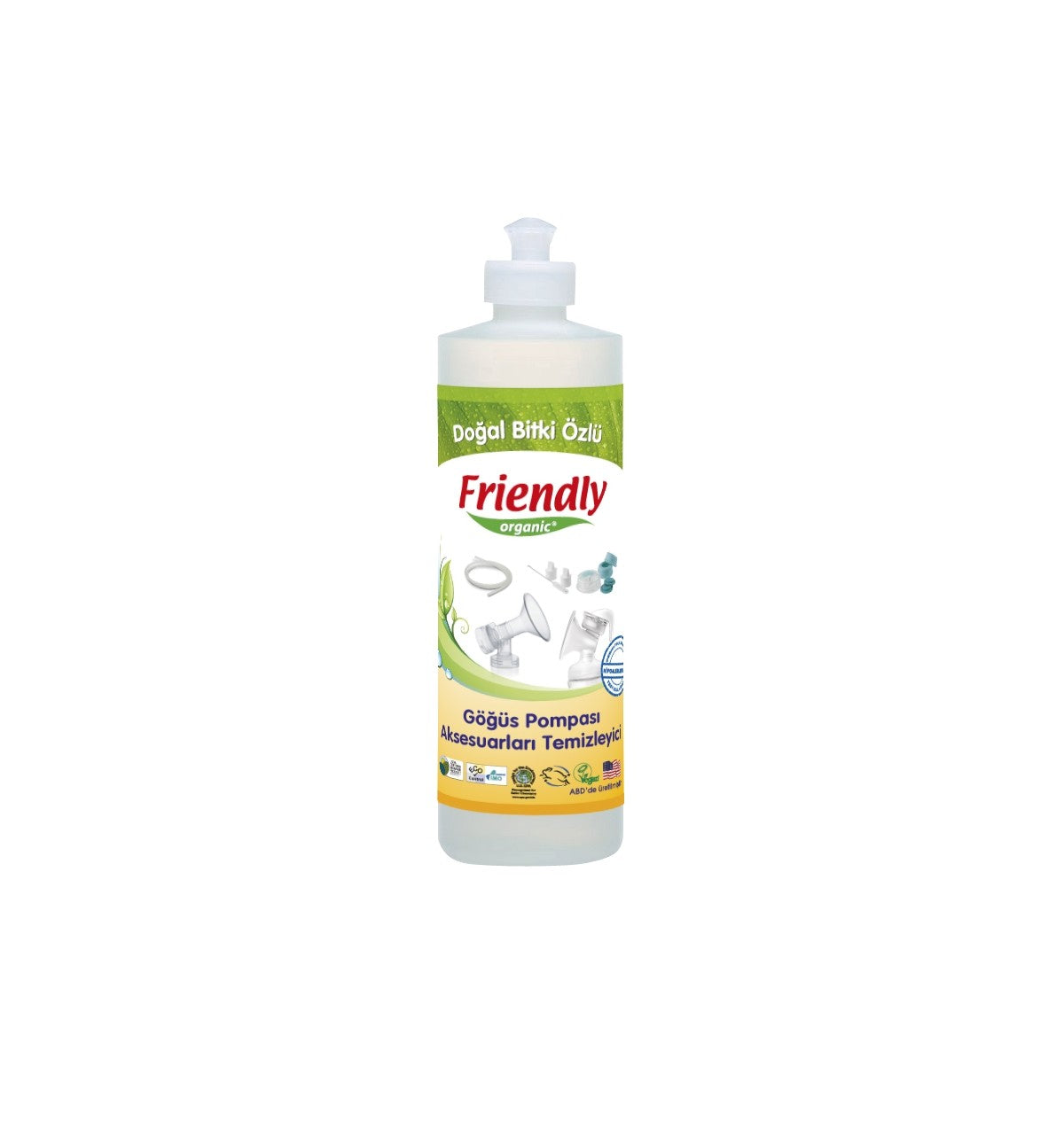 Friendly Organic Göğüs Pompası Aksesuarları Temizleyici - 473 ml 8680088180348