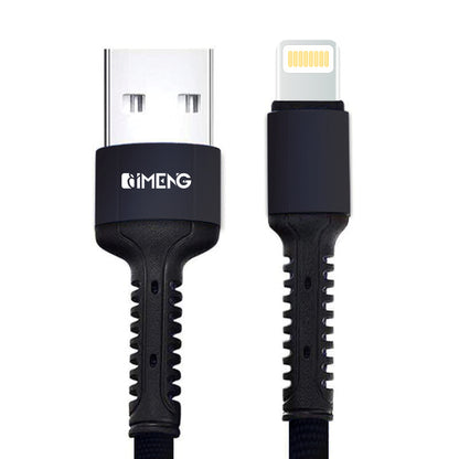 İmeng 3A UsbA to Lightning Pro Braided Data ve Hızlı Şarj Kablosu Siyah IM-ML810İph