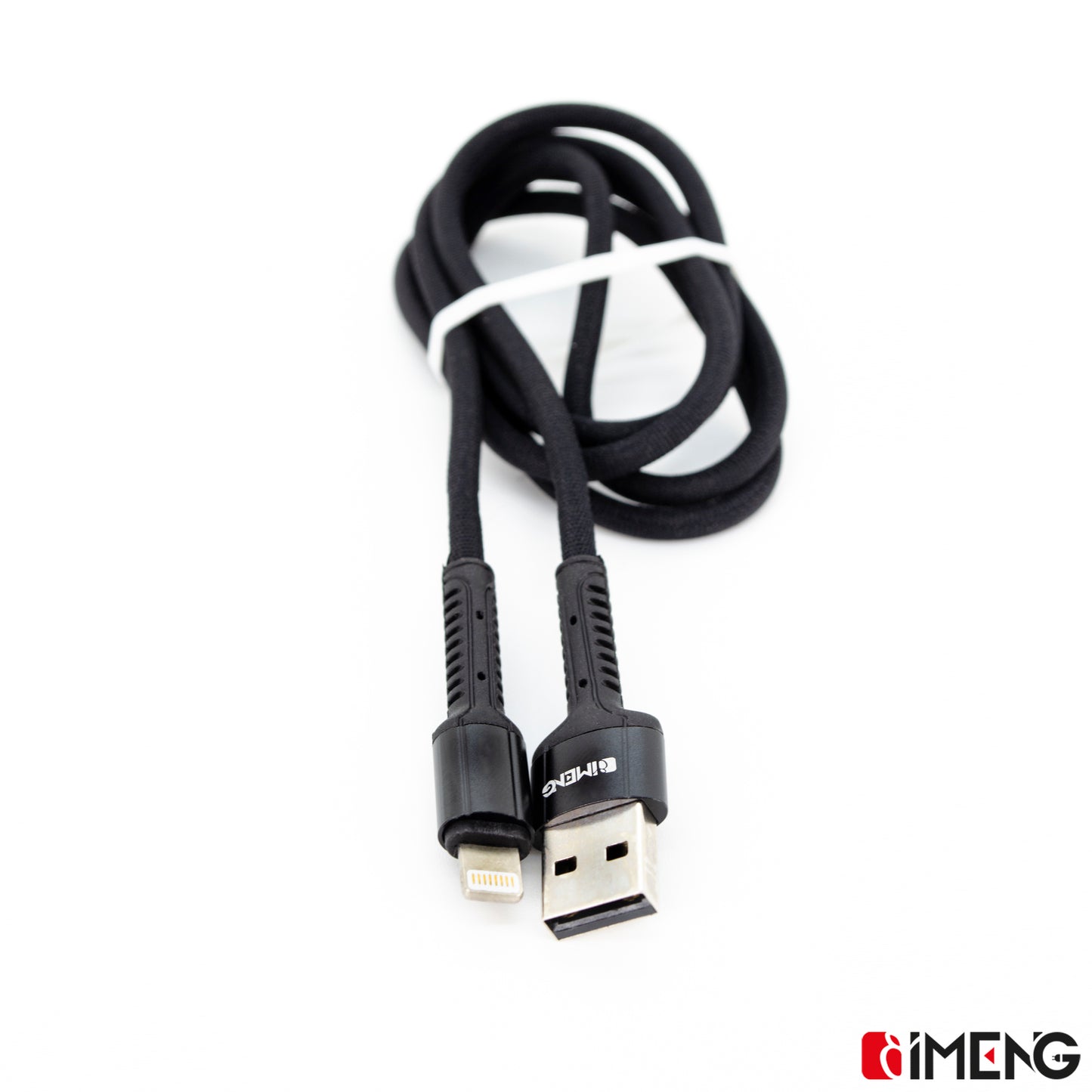 İmeng 3A UsbA to Lightning Pro Braided Data ve Hızlı Şarj Kablosu Siyah IM-ML810İph