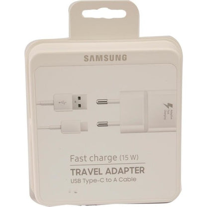 Samsung TA20 Adaptec Fast Charge. Hızlı Seyahat Şarjı UsbA to Type-C Kablolu Set Beyaz (Samsung Türkiye Garantilidir) HBV0000051S0R