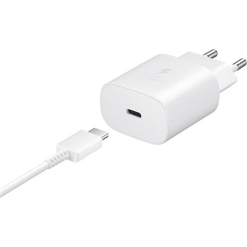 Samsung TA800X Fast Charging 25W Type-C Çıkışlı Kablolu Şarj Aleti Beyaz (Samsung Türkiye Garantili) HBV00000Y6QJ7