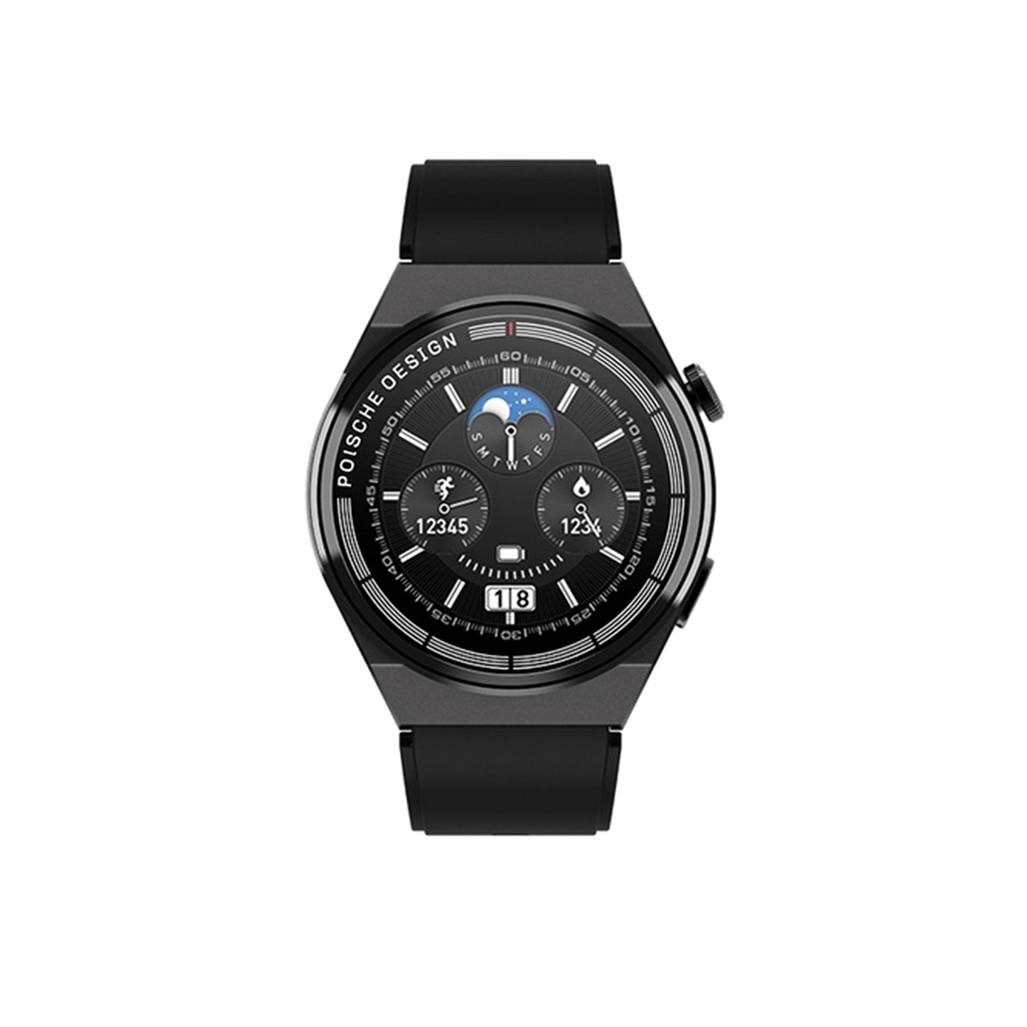 ScHitec 2024 Watch GT3 Max Android İos HarmonyOs Uyumlu Akıllı Saat Siyah ScHitecGT3MaxS