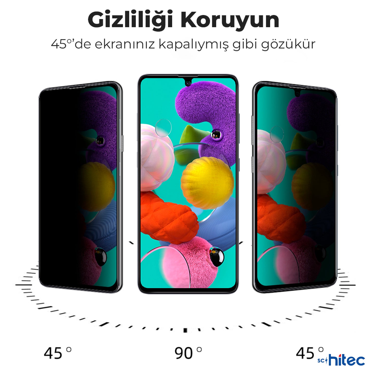 ScHitec 3 Adet İphone 13 Pro Ultra HD Premium 9H Mat Hayalet Seramik Ekran Koruyucu ScHitec13ProMH3P