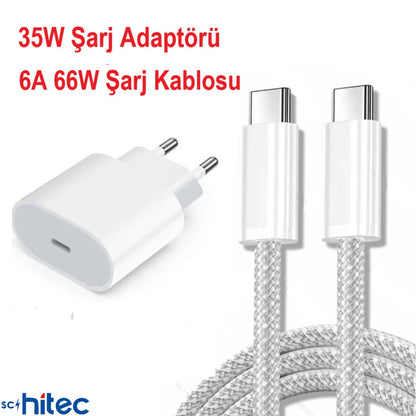 ScHitec 35W Çift Usb-C Çıkışlı İphone Uyumlu Güç Adaptörü ScHitec35W