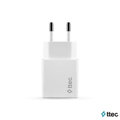 Ttec 2024 Smart Fast Charger 2.1A Apple Uyumlu Seyahat Şarj Aleti + Lightning USB Kablo Ttec2023SmartFC