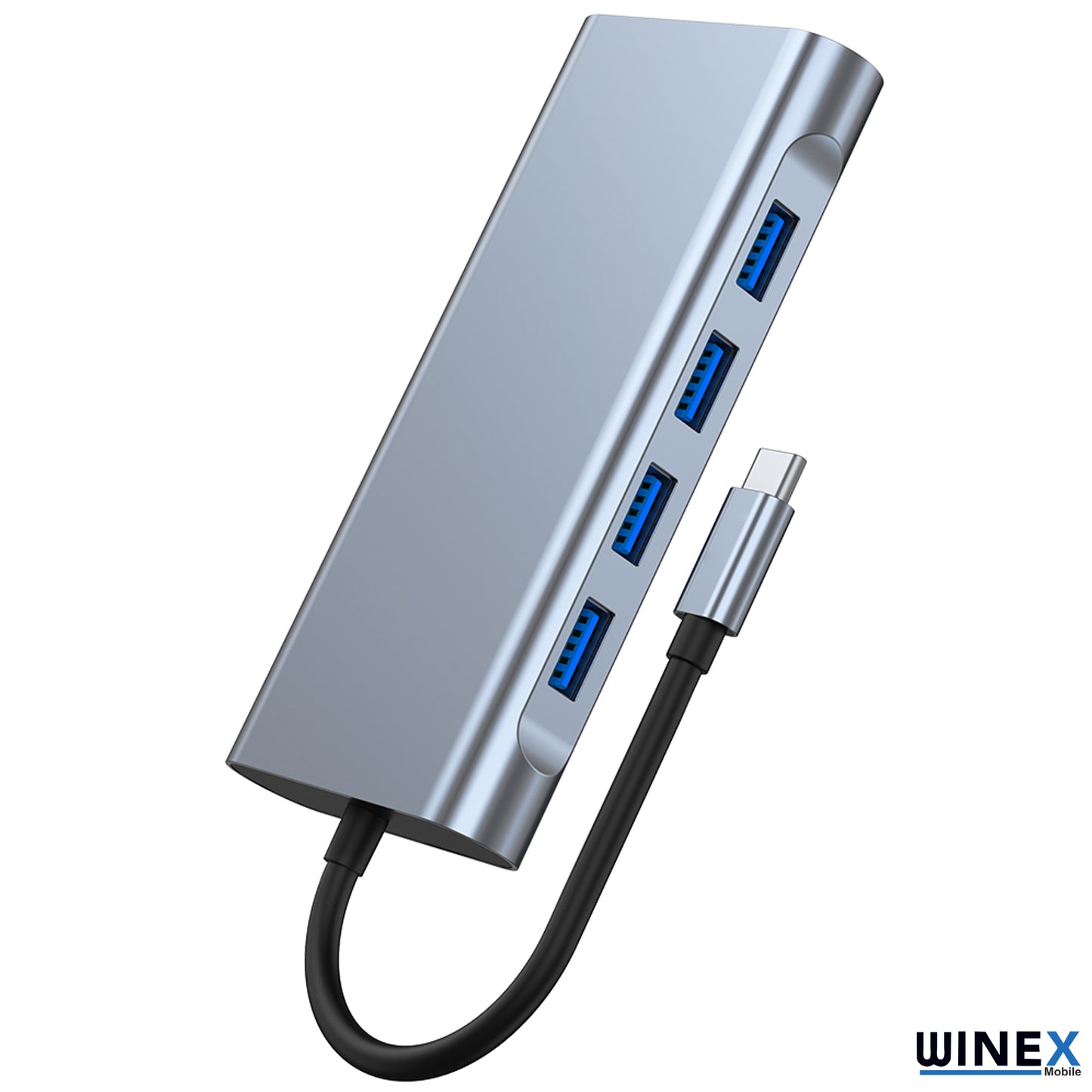 Winex 11in1 Hub Type-C to 4K HDMI/UsbA 3.0/TF SD/VGA/3.5mm AUX/PD Şarj/RJ45 Ethernet Dönüştürücü Adaptör WnxBYL2110