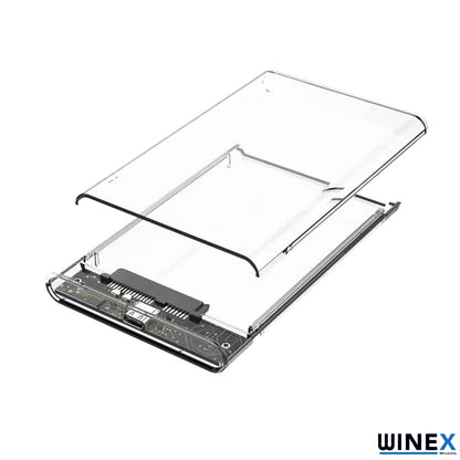 Winex 2.5İnç Type-C Sata USB3.0 HDD External Harddisk Kutusu Şeffaf WnxYk3196