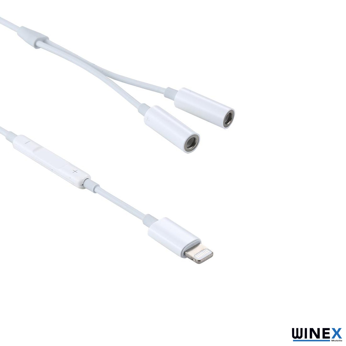 Winex 2in1 Lightning to Double 3.5mm Çıkışlı Jack Adaptör WnxMh26