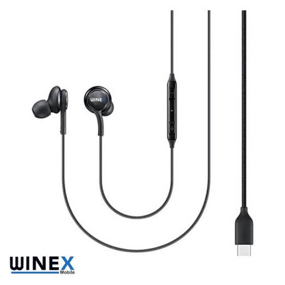 Winex AKG Type-C Mikrofonlu Kablolu Kulaklık Siyah WNXAKGS