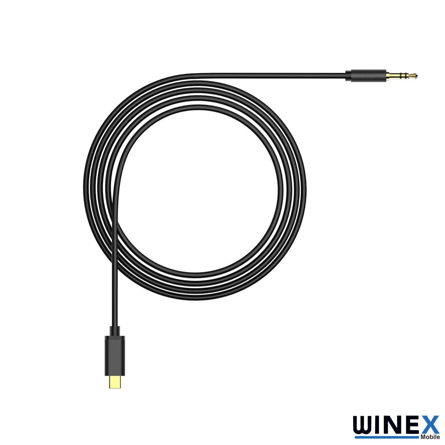 Winex AX36 Type-C to 3.5mm Aux Ses Kablosu Siyah AX36