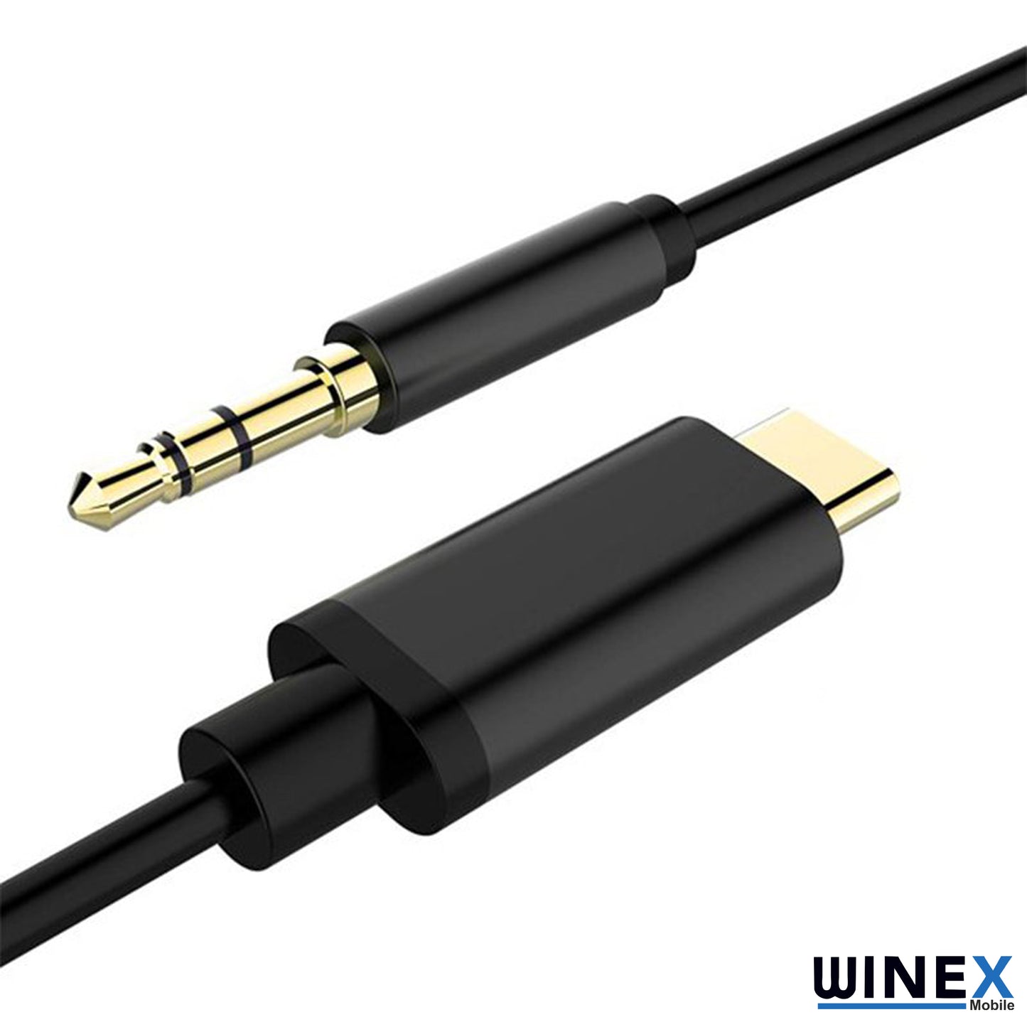 Winex AX36 Type-C to 3.5mm Aux Ses Kablosu Siyah AX36