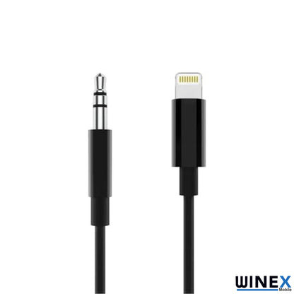 Winex AX37 Gfz Lightning to 3.5mm Aux Ses Kablosu Siyah WnxAx37