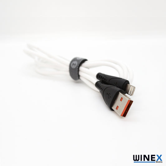 Winex CA30 USB to Lightning Hızlı Data ve Şarj Kablosu 2.4A Beyaz WnxCA-30LB