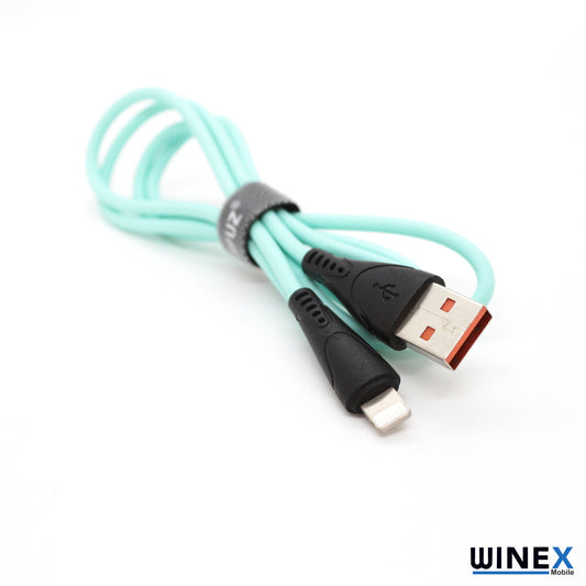 Winex CA30 USB to Lightning Hızlı Data ve Şarj Kablosu 2.4A Mavi WnxCA-30LM