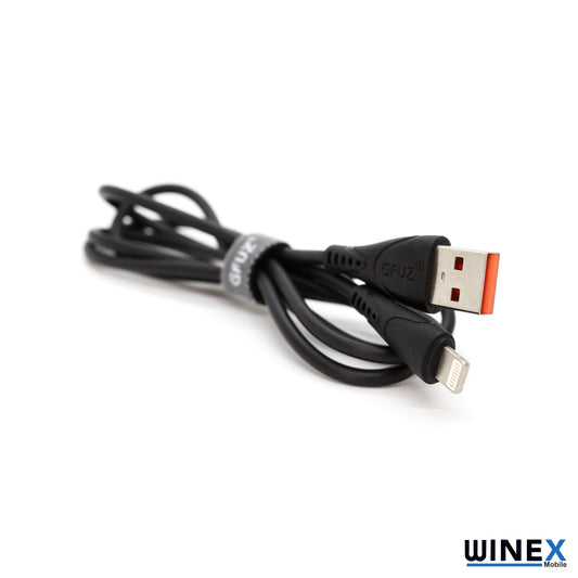 Winex CA30 USB to Lightning Hızlı Data ve Şarj Kablosu 2.4A Siyah WnxCA-30LS