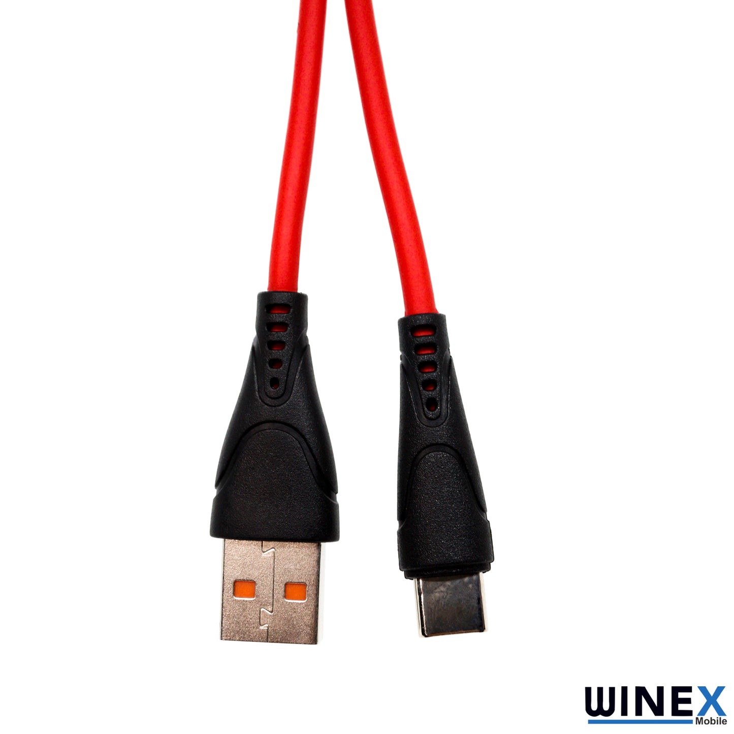 Winex CA30 USBA to Type-C Hızlı Data ve Şarj Kablosu 2.4A Kırmızı WnxCA-30TK