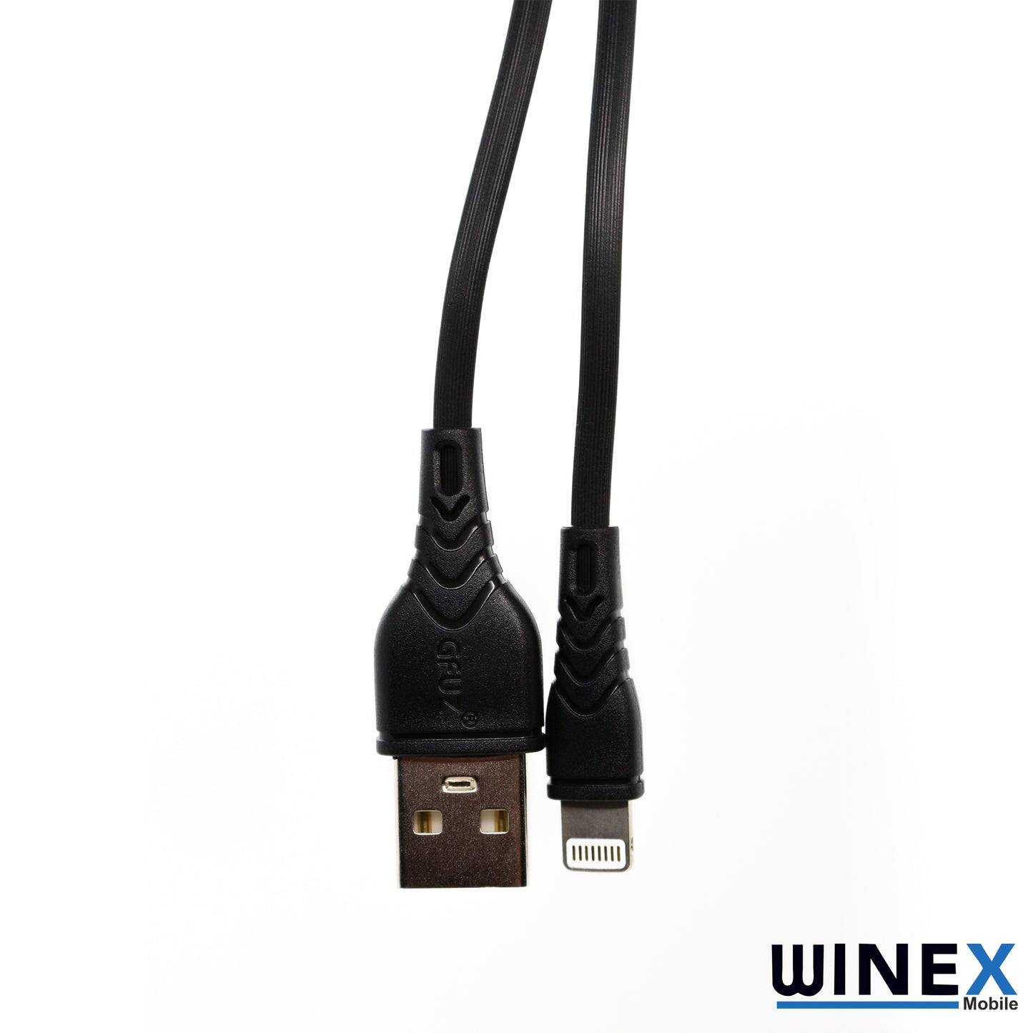 Winex CA60 USBA to Lightning Hızlı Data ve Şarj Kablosu 3A Siyah WnxCA-60LS