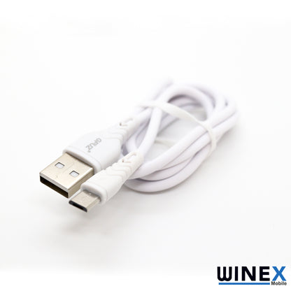 Winex CA60 USBA to Micro Hızlı Data ve Şarj Kablosu 3A Beyaz WnxCA-60MB