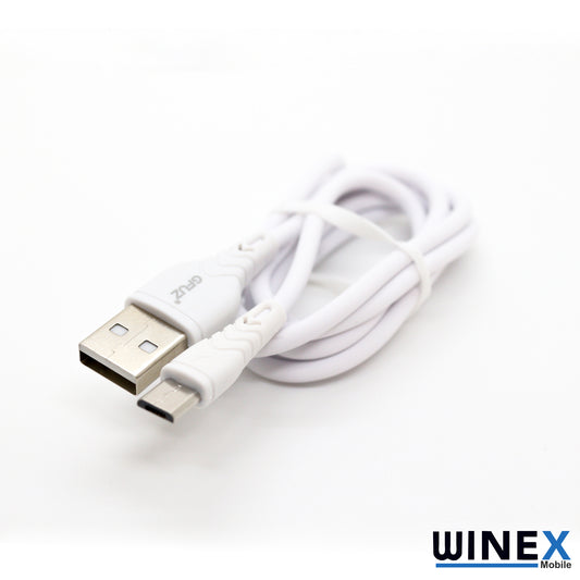 Winex CA60 USBA to Micro Hızlı Data ve Şarj Kablosu 3A Beyaz WnxCA-60MB