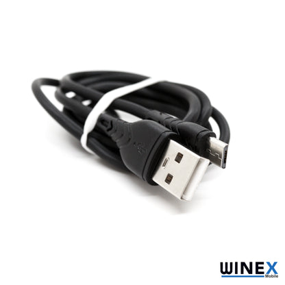 Winex CA60 USBA to Micro Hızlı Data ve Şarj Kablosu 3A Siyah WnxCA-60MS