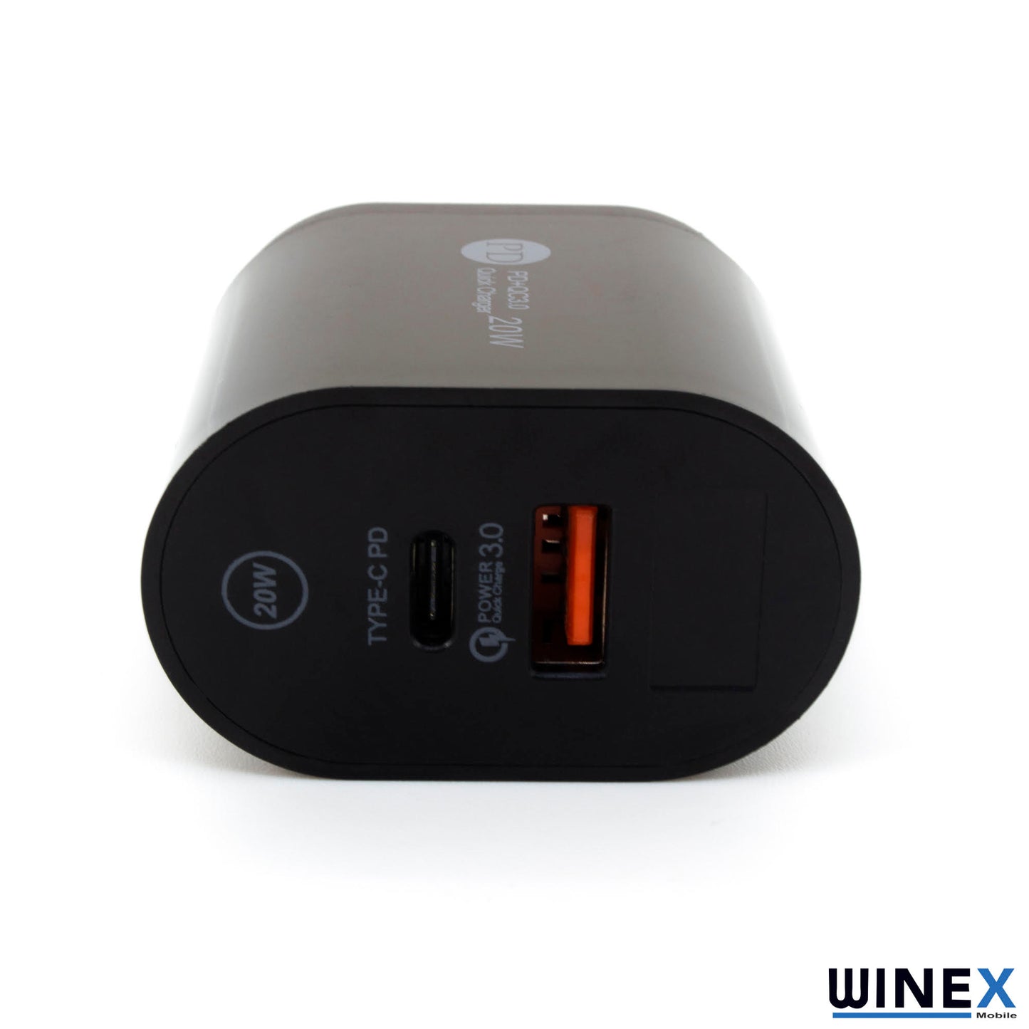 Winex Dijital Göstergeli PD20W Type-C+UsbA Çift Çıkışlı Şarj Aleti Başlığı WnxKekePd002