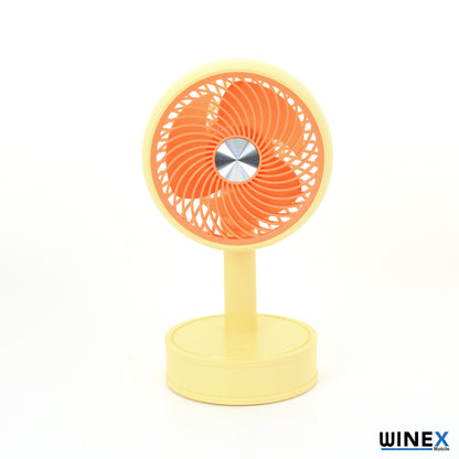 Winex Mini Taşınabilir Portatif Fan 3 Kademeli Vantilatör Sarı WnxYaseYS-2223S