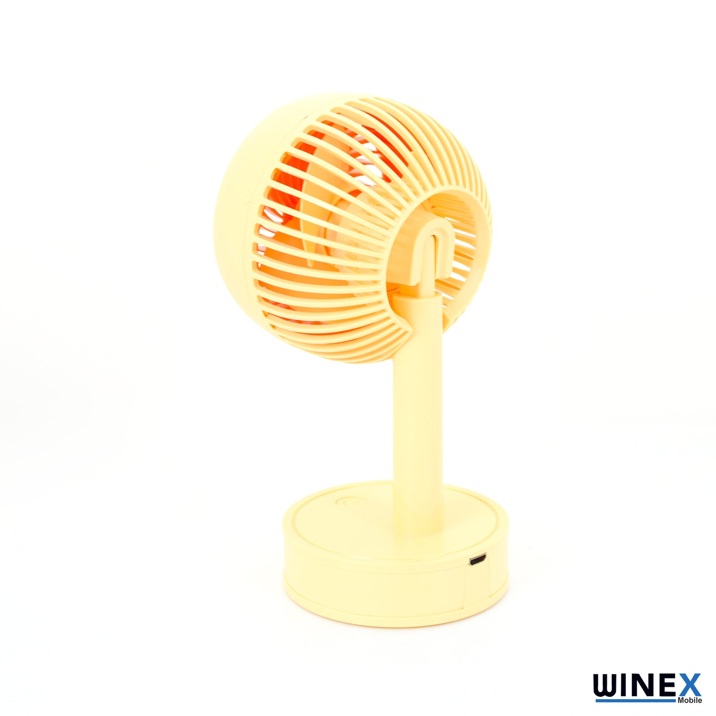 Winex Mini Taşınabilir Portatif Fan 3 Kademeli Vantilatör Sarı WnxYaseYS-2223S