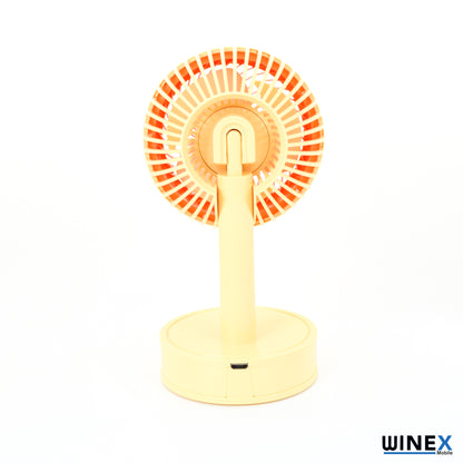 Winex Mini Taşınabilir Portatif Fan 3 Kademeli Vantilatör Sarı WnxYaseYS-2223S