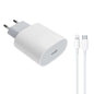 Winex PD20W Quick Charger Type­-C to Lightning Kablolu Şarj Aleti Set Beyaz Winex20WSet