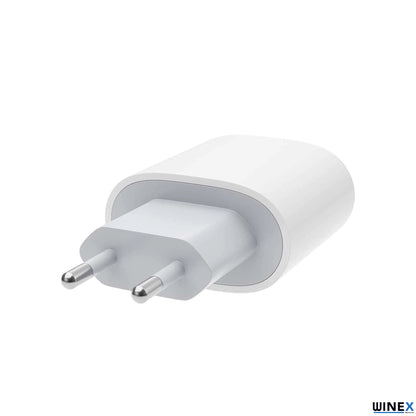 Winex PD20W Quick Charger Type­-C to Lightning Kablolu Şarj Aleti Set Beyaz Winex20WSet