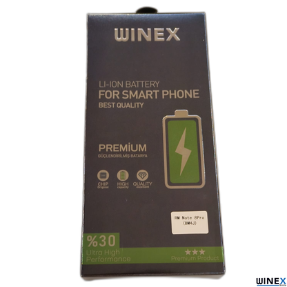 Winex Redmi Note 8 Pro Güçlendirilmiş Premium Batarya WnxRedmiNote8Pro