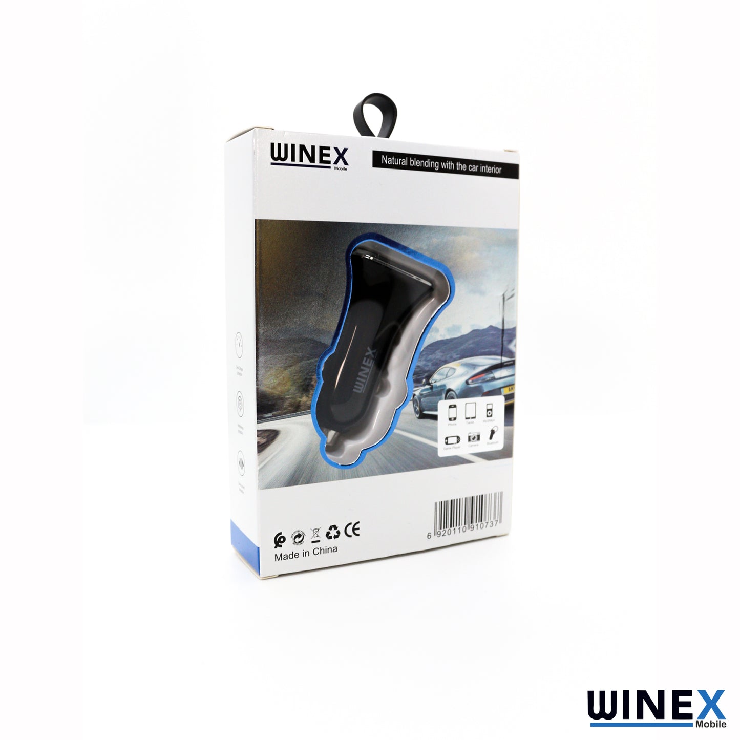 Winex UsbA PD18W Çift Çıkışlı 36W Araç Şarj Aleti Siyah W002 WnxW-002