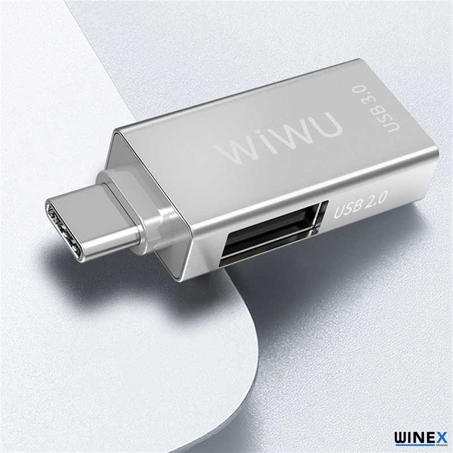 Winex Wiwu T02 USB Type-C Hub Çevirici ve Çoklayıcı Hub Gri WnxT02