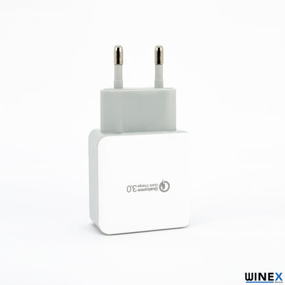 Winex X66 UsbA Quick Charger 3.0 UsbA to Micro Kablolu Hızlı Şarj Aleti Set WnxYkX66